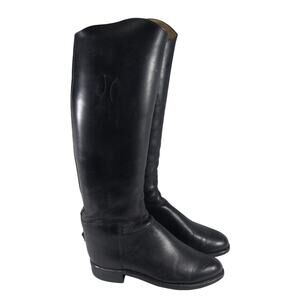 THE BOND BOOT CO.! BLACK GENUINE LEATHER AUTHENTIC RIDING BOOTS! SZ 7D